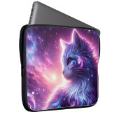 Cosmic Galaxy Mystical Feline Celestial Laptopschutzhülle (Vorne Rechts)