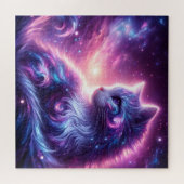 Cosmic Galaxy Mystical Feline Celestial Puzzle (Horizontal)