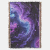 Cosmic Galaxy Nebula Abstract Space Art Decke (Vorderseite Vertikal)