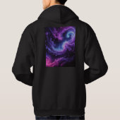 Cosmic Galaxy Nebula Abstract Space Art Design Hoodie (Rückseite)