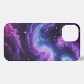 Cosmic Galaxy Nebula Abstract Space Art Design iPhone Hülle (Rückseite (Horizontal))