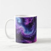 Cosmic Galaxy Nebula Abstract Space Art Design Kaffeetasse (Links)