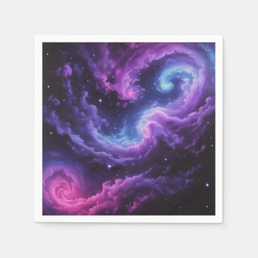 Cosmic Galaxy Nebula Abstract Space Art Design Serviette (Vorderseite)