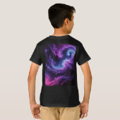Cosmic Galaxy Nebula Abstract Space Art Design T-Shirt (Schwarz voll)