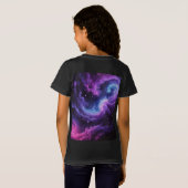 Cosmic Galaxy Nebula Abstract Space Art Design T-Shirt (Schwarz voll)