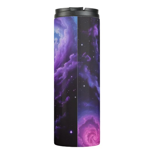 Cosmic Galaxy Nebula Abstract Space Art Design Thermosbecher (Rückseite)