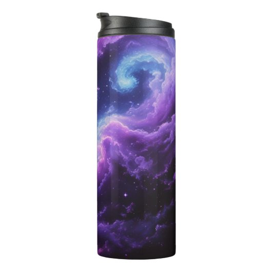 Cosmic Galaxy Nebula Abstract Space Art Design Thermosbecher (Nach rechts gedreht)