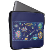Cosmic Galaxy Star Dust Map Laptop Protective Case (Vorne Rechts)