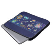 Cosmic Galaxy Star Dust Map Laptop Protective Case (Vorne Knopf)