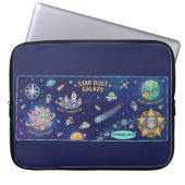 Cosmic Galaxy Star Dust Map Laptop Protective Case (Vorderseite)