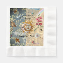 Cosmic Garden Baby Dusche Napkin