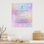 Cosmic Gebet Poster Wall Art (Küche)