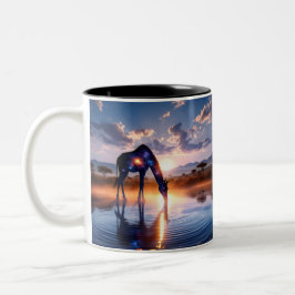 Cosmic Giraffe - African Sunset Coffee Tasse Rino