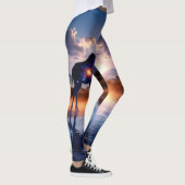 Cosmic Giraffe - Afrikanische Sonnenuntergang-Legg Leggings (Rechts)