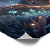 Cosmic Giraffe Star Canopy Poster (Ecke)