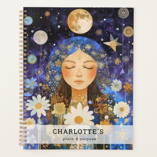 Cosmic Girl Boho Mond Planer (Vorderseite)
