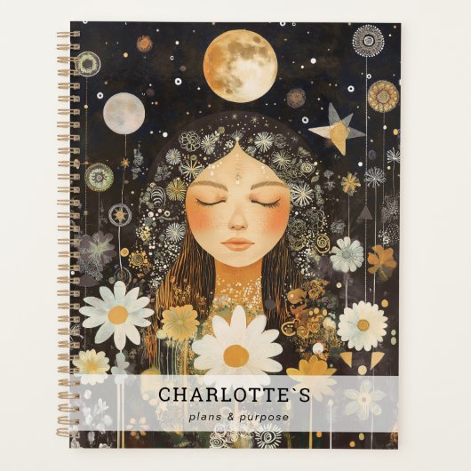 Cosmic Girl Boho Mond Planer (Vorderseite)