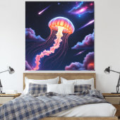 Cosmic Glows Leinwanddruck (Insitu (Schlafzimmer))