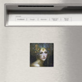 Cosmic Goddess Fantasy Art Magnet (In Situ (Geschirrspüler))