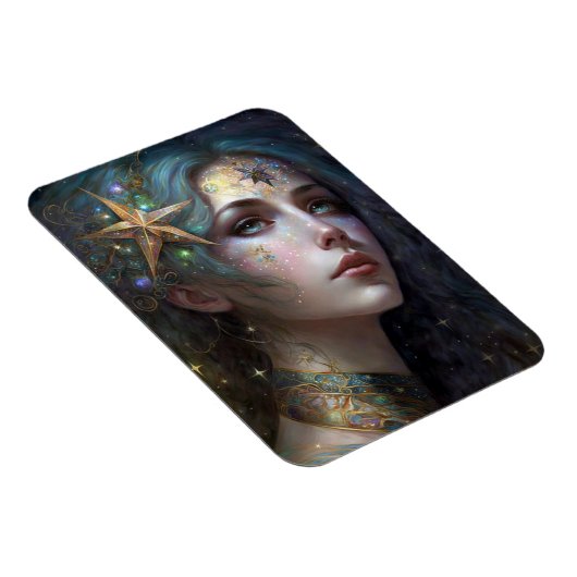 Cosmic Goddess Fantasy Art Magnet (Rechte Seite)