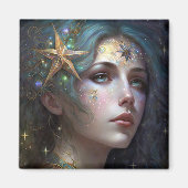 Cosmic Goddess Fantasy Art Magnet (Vorne)