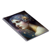 Cosmic Goddess Fantasy Art Notebook Notizblock (Rechte Seite)