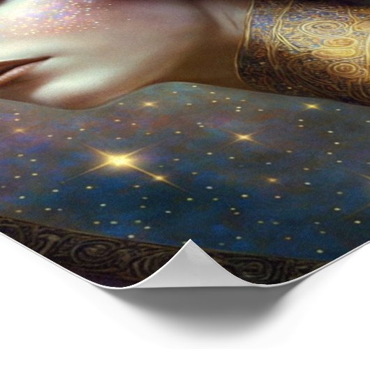 Cosmic Goddess Fantasy Art Poster (Ecke)