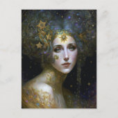 Cosmic Goddess Fantasy Art Postkarte (Vorderseite)