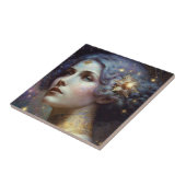 Cosmic Goddess Fantasy Keramik Tile Fliese (Seite)