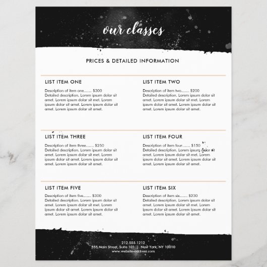 Cosmic Gold Moon Yoga, Life Coach, Astrologer Flyer (Hinten)