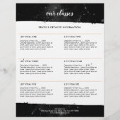 Cosmic Gold Moon Yoga, Life Coach, Astrologer Flyer (Hinten)