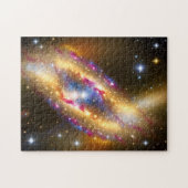 Cosmic gold rosa Stern platzen Raum Galaxie Skysca Puzzle (Horizontal)