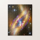 Cosmic gold rosa Stern platzen Raum Galaxie Skysca Puzzle (Vertikal)