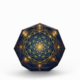 Cosmic Golden Blueprint Fotoblock