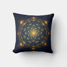 Cosmic Golden Blueprint Kissen