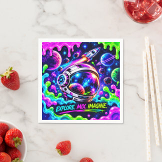 Cosmic GOO-Missionskontrolle Serviette