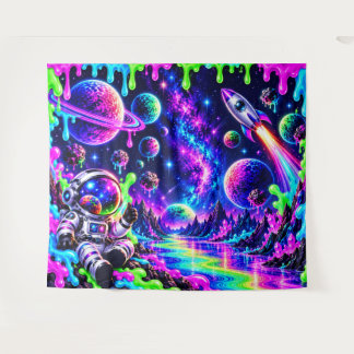 Cosmic Goo Missionskontrolle Wandteppich