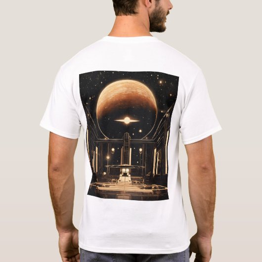 "Cosmic Gravitas" T-Shirt (Rückseite)