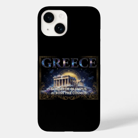 Cosmic Greece Ancient Temple Celestial Art Case-Mate iPhone Hülle (Rückseite)