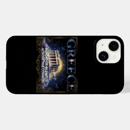 Cosmic Greece Ancient Temple Celestial Art Case-Mate iPhone Hülle (Rückseite (Horizontal))
