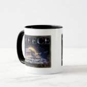Cosmic Greece Ancient Temple Celestial Art Tasse (Vorderseite Links)