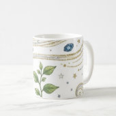 Cosmic Growth Nature Plant with Roots and Stars  Kaffeetasse (VorderseiteRechts)