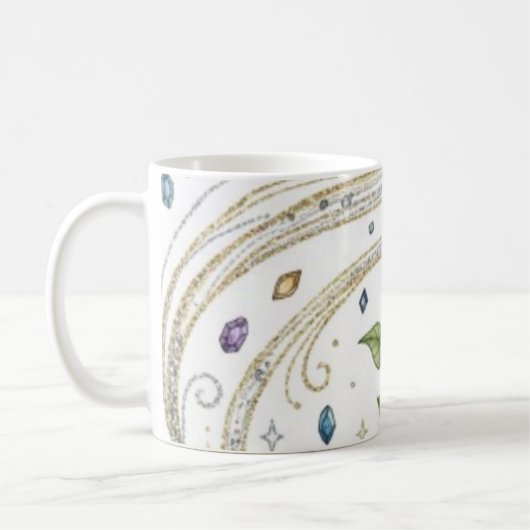 Cosmic Growth Nature Plant with Roots and Stars  Kaffeetasse (Links)