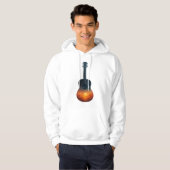 Cosmic Guitar Sunset - Surreal Landschaft Musik Hoodie (Vorne ganz)