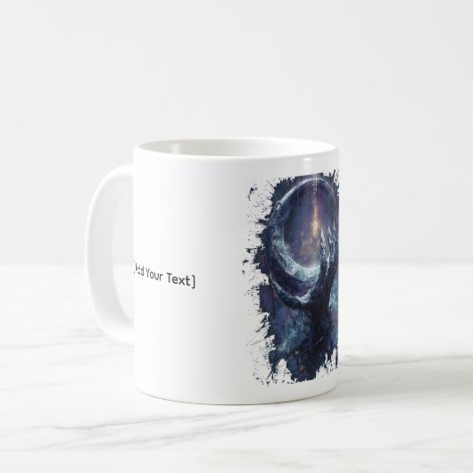Cosmic Hand Dark Fantasy Kaffeetasse (Vorderseite Links)