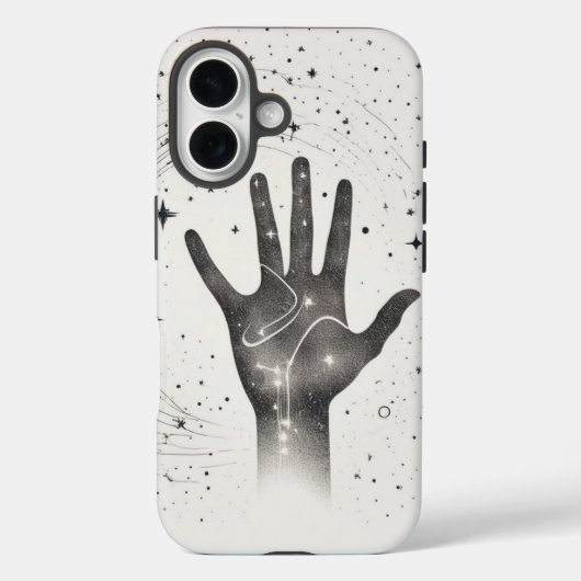 Cosmic Hand in Starry Galaxy – Surreal Spiritual S Case-Mate iPhone Hülle (Rückseite)