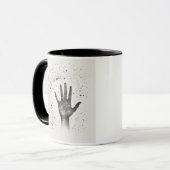 Cosmic Hand in Starry Galaxy – Surreal Spiritual S Tasse (Vorderseite Links)