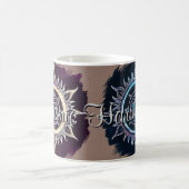 Cosmic Harmony Sun & Moon Design Kaffeetasse (Mittel)