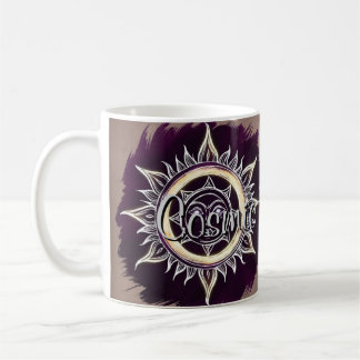 Cosmic Harmony Sun & Moon Design Kaffeetasse
