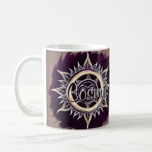 Cosmic Harmony Sun & Moon Design Kaffeetasse (Links)
